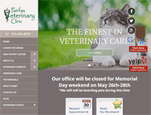 Tablet Screenshot of fairfaxvet.com